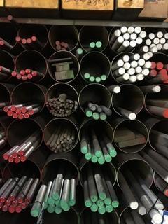 Quantity of Assorted Lengths 11/16"  Straight Rod Threaded at Both Ends.