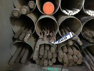 Quantity of Assorted Size Threaded Rod.