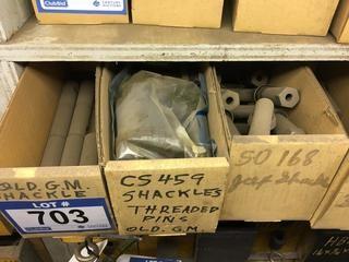 Quantity of Assorted Shackle Pins & Threaded Pins.