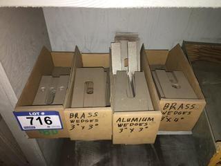 Quantity of Assorted Brass & Aluminum Wedges.