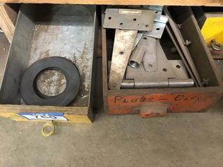 Quantity of Assorted Hinges & Wedge Anchors.