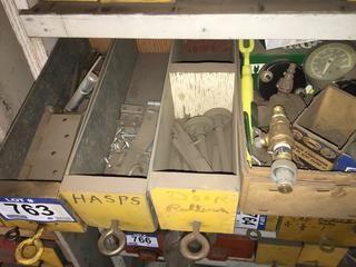 Quantity of Assorted Hose Clamps, Eye Bolts, Etc.