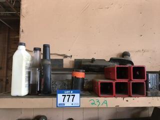 Quantity of Assorted Hitches and Hitch Parts.