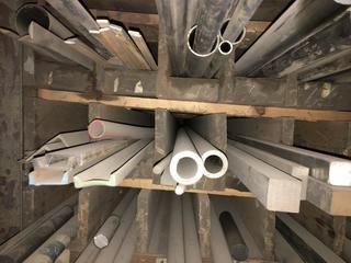 Quantity of Assorted Sizes/Lengths Flat Bar and Round Tubing.