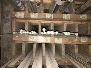Quantity of Assorted Sizes/Lengths Flat Bar and Round Tubing.