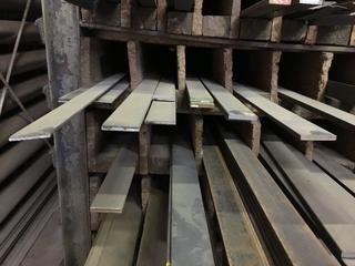 Quantity of Assorted Sizes/Lengths of Flat Bar and Angle Iron.