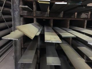Quantity of Assorted Sizes/Lengths of Flat Bar.