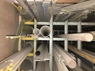 Quantity of Assorted Sizes/Lengths Square and Round Tubing.