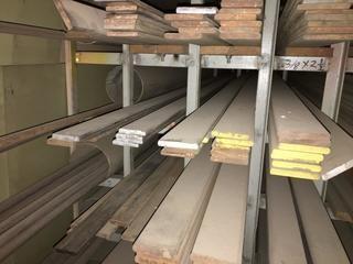 Quantity of Assorted Sizes/Lengths Channel Iron and Flat/Round Bar.