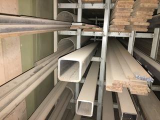 Quantity of Assorted Sizes/Lengths Flat/Round Bar and Round/Square Bar.