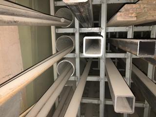 Quantity of Assorted Sizes/Lengths Flat/Round Bar and Square Tubing.