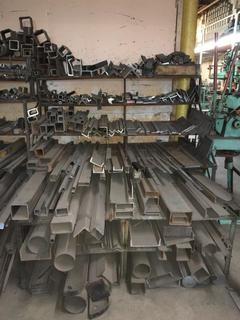 Quantity of Assorted Sizes/Lengths Flat/Round Bar, Square Tubing Etc.