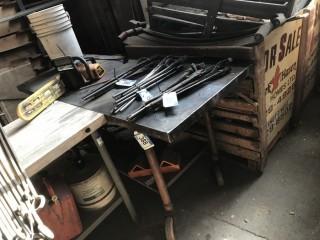 Welding Table - 27" X 6' X 34" 