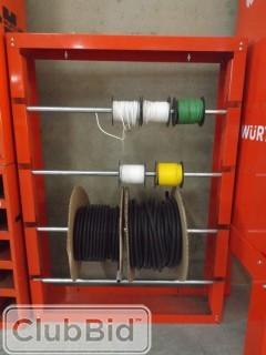 Wurth Wire Rack w/ 7 Reels 36.5" x 26" x 6" 
