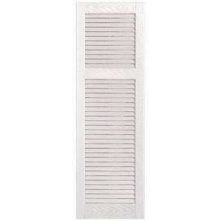 Alpha Shutters Straight Top Cottage Louvre, 15" x 41". 