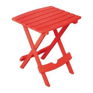 Adams Quick Fold Red Side Table. 