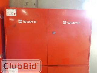 Wurth Parts Storage Cabinet w/ Lock & Key 22.5" x 34" x 9" 
