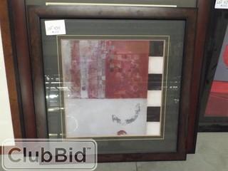 Framed Abstract Print 31" x 31" 
