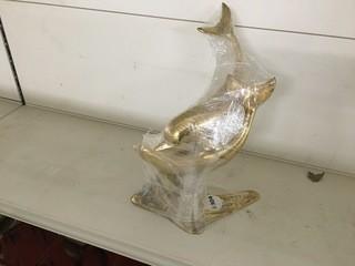Brass Dolphin Decor. 