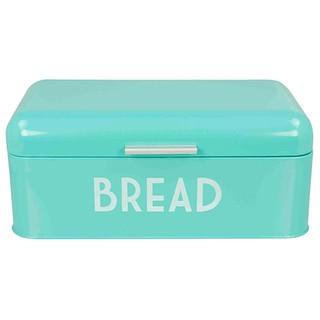 Home Basics Teal Bread Box with Lid. 