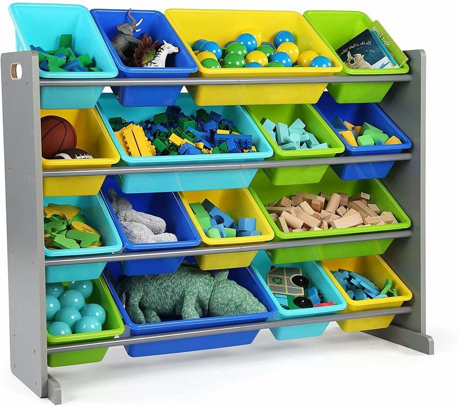 tot tutors organizer with 16 bins