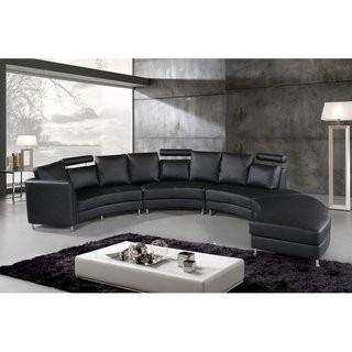 Canizales Leather Sectional with Ottoman
