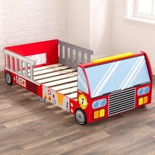 firefighter toddler car bed