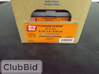 Qty of (4) Cases Flooring Screws 2 1/2 x 8 High-Low Thread (1200 Pcs/Case)
