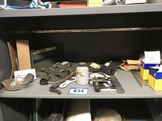 Quantity of Cast Iron Dampeners, Welding Caps, Hand Forged Hooks And Trailer Plug.