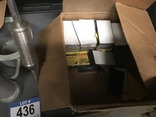 Quantity of Door Locks, Hand Forged Candle Holder, Hammer Bar And Magnetic Business Cards.