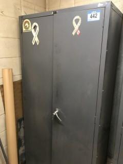 20" X 36"X 72" Metal Cabinet (Contents Not Included).