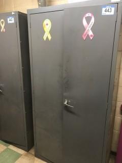20" X 36"X 72" Metal Cabinet (Contents Not Included).