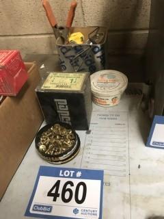 Quantity of 1/4' X 1 1/4" Fender Washers, Rivets, Misc.