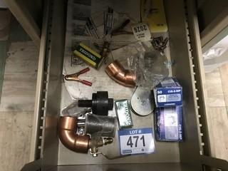 Quantity of Cable Staples, Brass Fittings, Pulley.