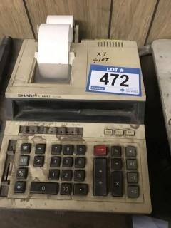 Working Sharp Compet Cs-1608 Printing Calculator.
