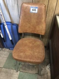 Vinyl And Metal Chair.