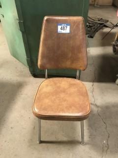 Vinyl And Metal Chair.