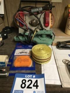 Quantity of Trailer Light Tester, Home Made Tester, Strap And Plastic Reflectors.