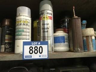 Quantity of Spray Paint And Grease.