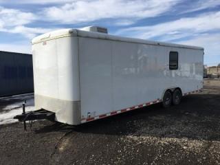 2013 Forest River Cargo Mate 8'x28' T/A Office Trailer c/w 6,000 LB Axles, 2 5/16" Ball, Electric Heat, Light, Swing & Side Door, 235/85/16 Tires. S/N 5NHUBLD21DT440982.