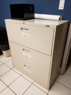 3-Drawer Metal Filing Cabinet
