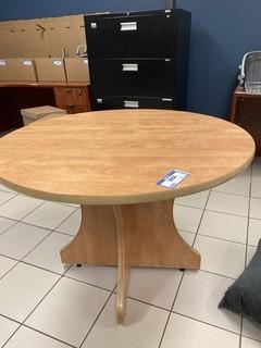Wood Round Table