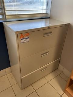 3-Drawer Metal Filing Cabinet