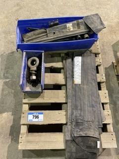 Pallet of Tire Irons, Tire Iron Covers, Bolts and Studs