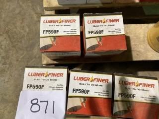 Qty Of (5) FP590F  Luber-finer Fuel Filters