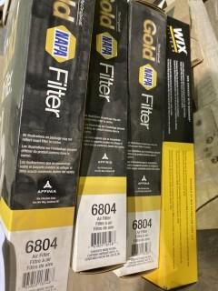 (3) Napa Gold Air Filter 6804, (1) Wix Cabin Air Filter 24211