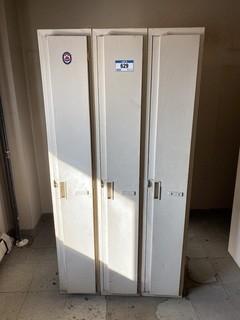(1) Bank Of Lockers 3-Doors