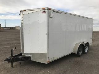 2016 Forest River Cargo Mate E Series 7'x16' T/A Enclosed Trailer c/w 3,500 LB Axles, 2 5/16" Ball. S/N 5NHUEH629GB457346.