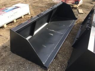 New 102" Smooth Edge Snow Bucket (to fit skid steer).