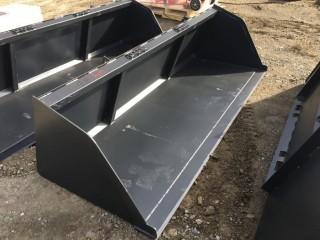 New 98" Smooth Edge Snow Bucket (to fit skid steer).